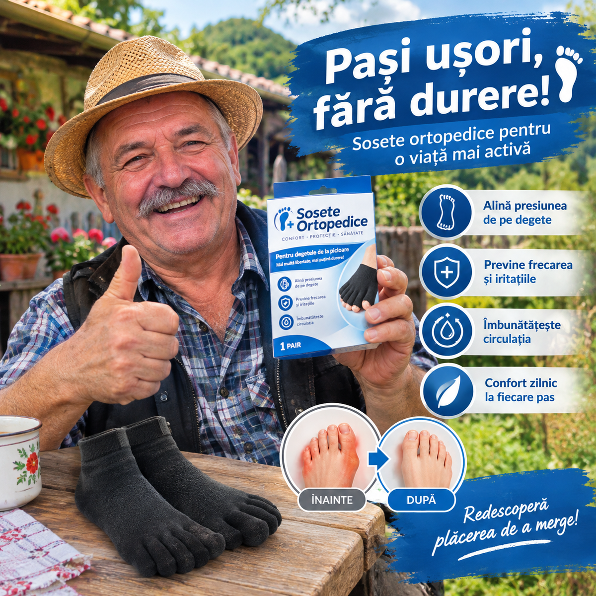Pasu’ Bun™-Șosete Ortopedice cu Degete Separate
