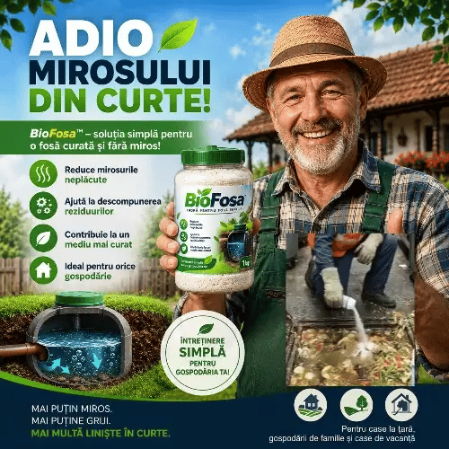 BioFosa™ – Pudră Bioactivă pentru Fose Septice, Elimină Mirosurile și Descompune Deșeurile